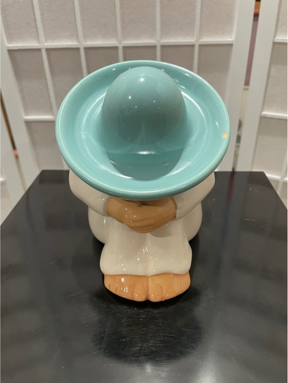 Vintage Ceramic Figurine of a Sleeping Sombrero Man